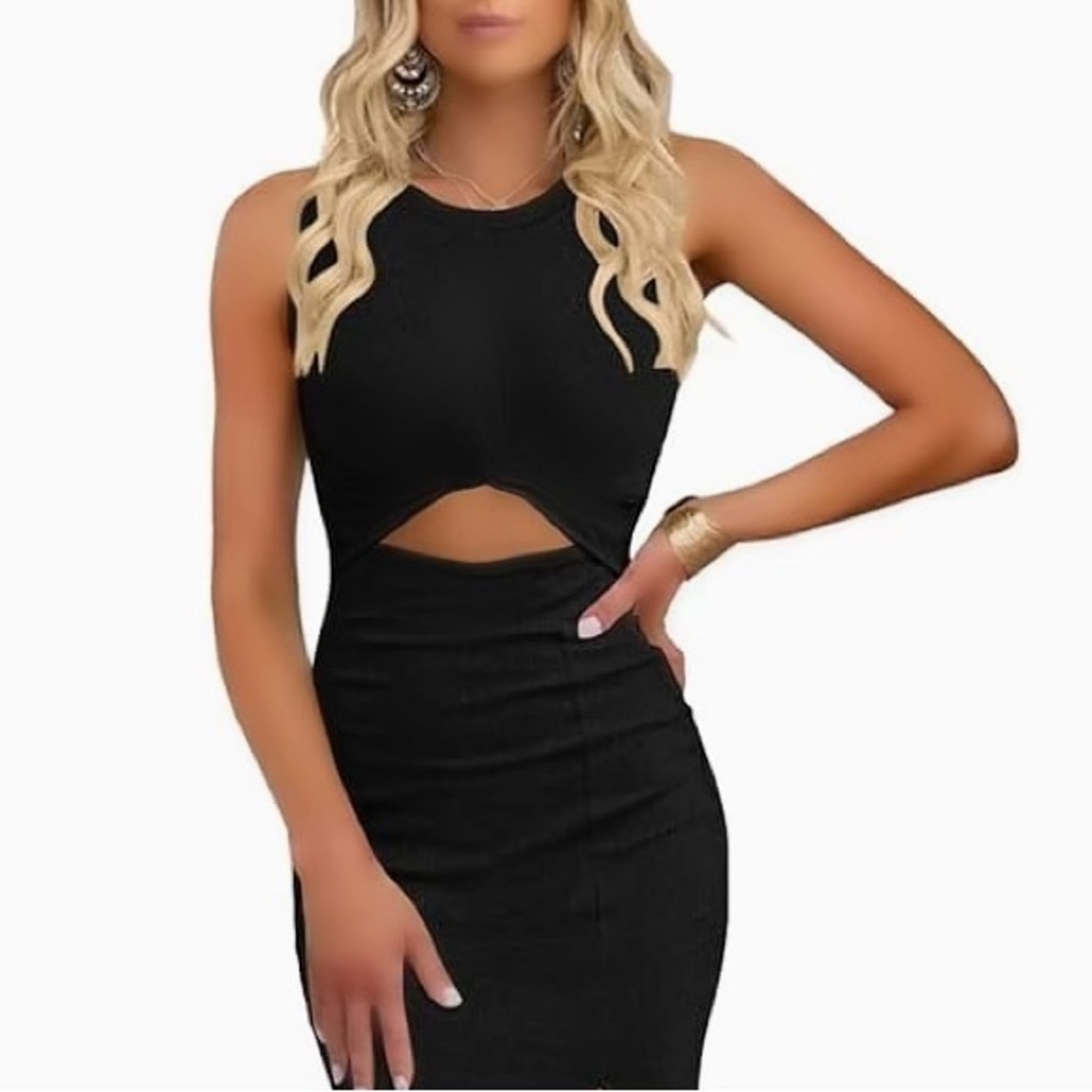 NWT NXH cutout midi dress